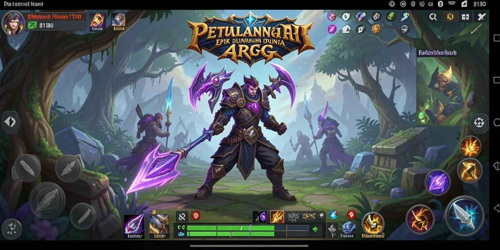 Tampilan gameplay yang mendebarkan dalam dunia ARPG 8180.