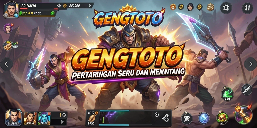 Tampilan gameplay seru GENGTOTO saat pertarungan berlangsung.