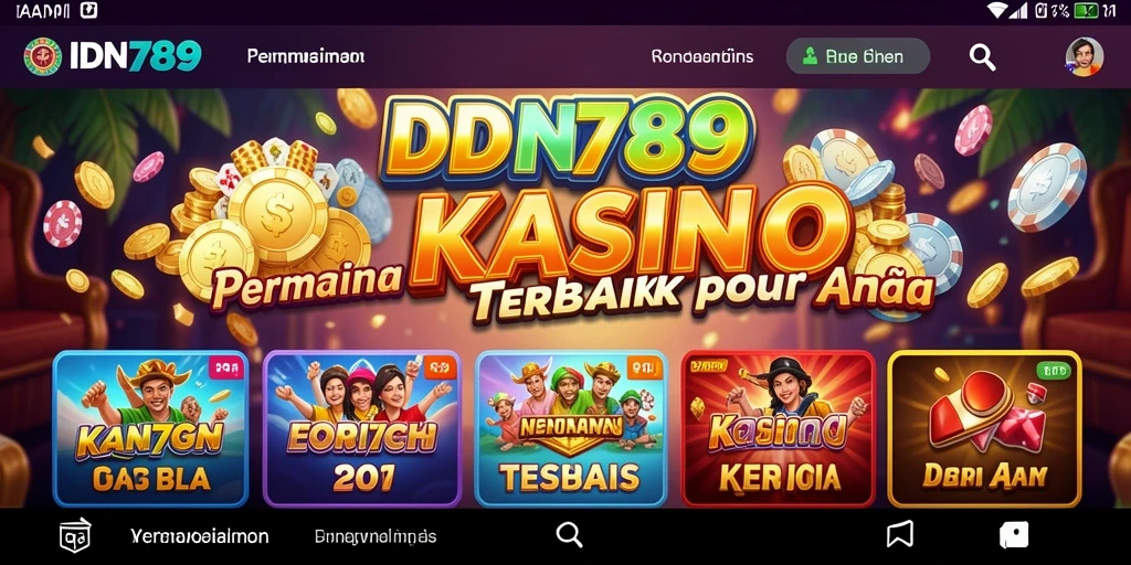 Screenshot gameplay IDN789 menampilkan suasana kasino yang mendebarkan.