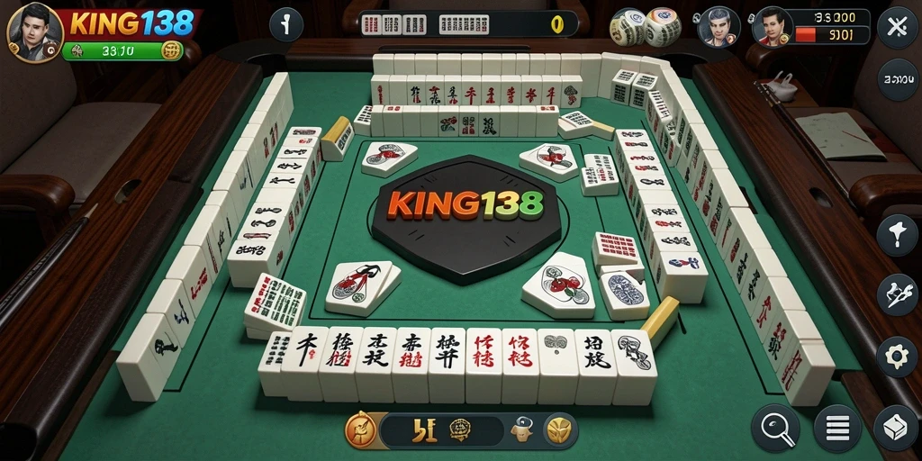 Tampilan gameplay Mahjong yang menakjubkan dalam KING138.