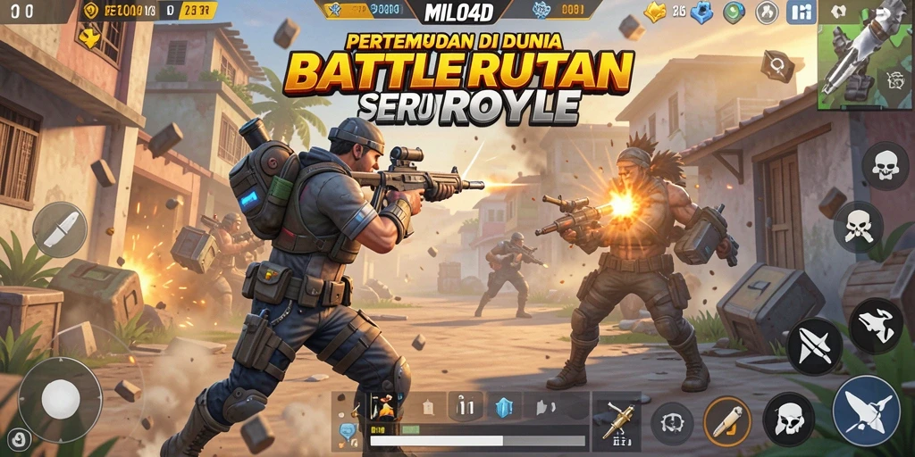 Gameplay epik MILO4D dalam pertarungan Battle Royale.