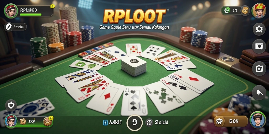 Screenshot gameplay Gaple menarik di RPLOOT.