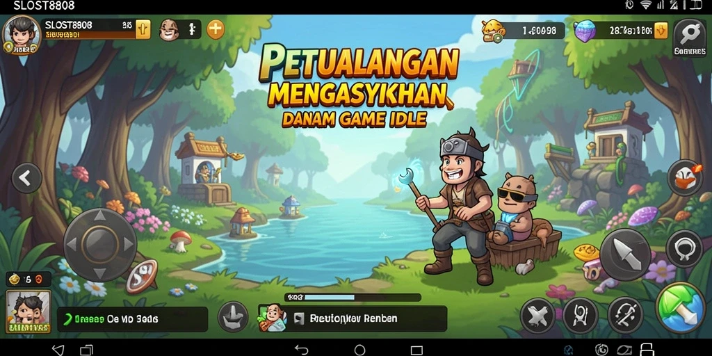 Tampilan menarik dari gameplay SLOST8808 yang penuh warna.