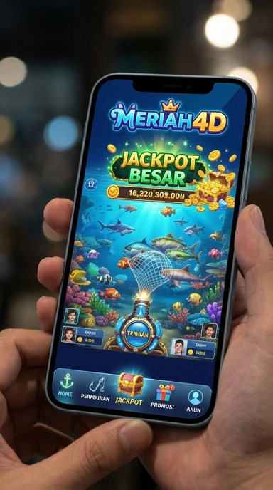 Tampilan utama aplikasi meriah4d yang menampilkan berbagai kategori aplikasi.